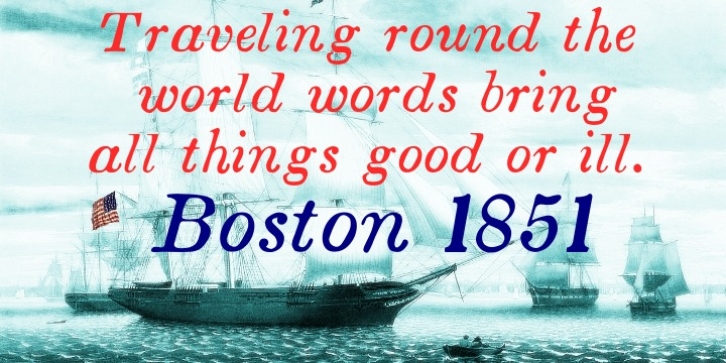 Boston 1851 Font Download