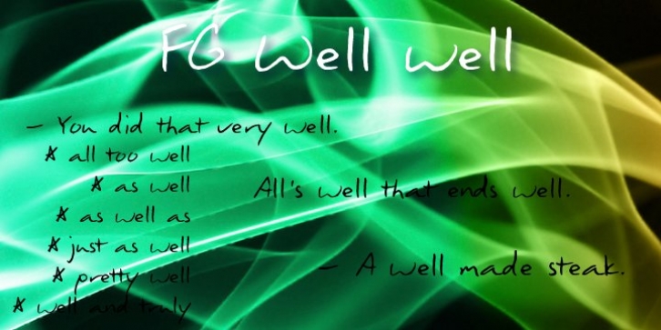 FG Well Well Font Download