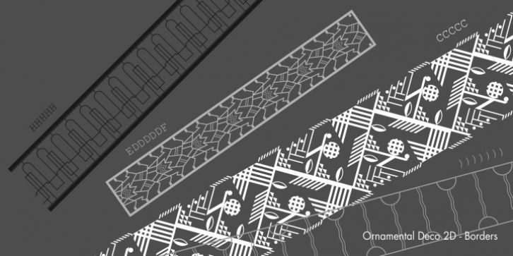 Ornamental Deco 2D Font Download