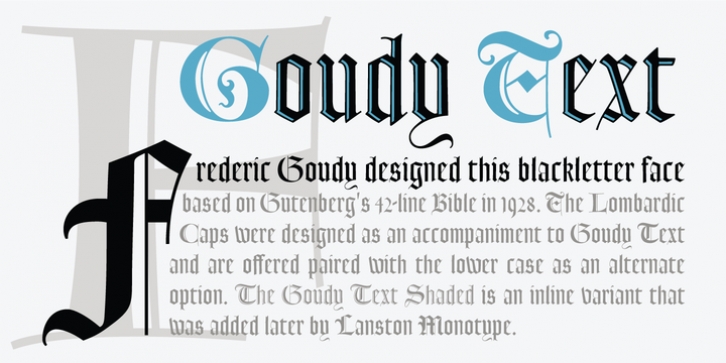 LTC Goudy Text Font Download