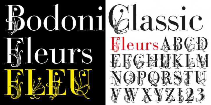 Bodoni Classic Fleurs Font Download