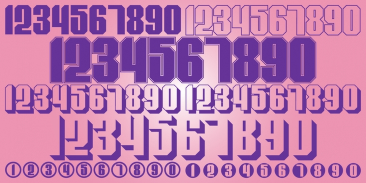 Display Digits Nine Font Download