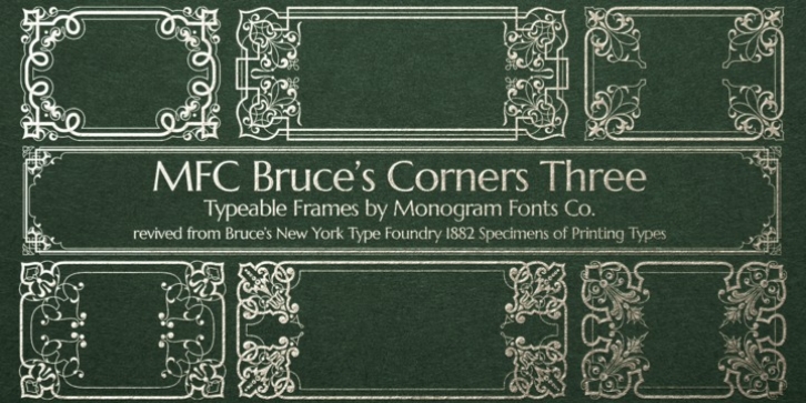 MFC Bruce Corners Three Font Download