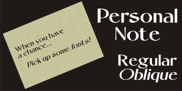Personal Note JNL Font Download