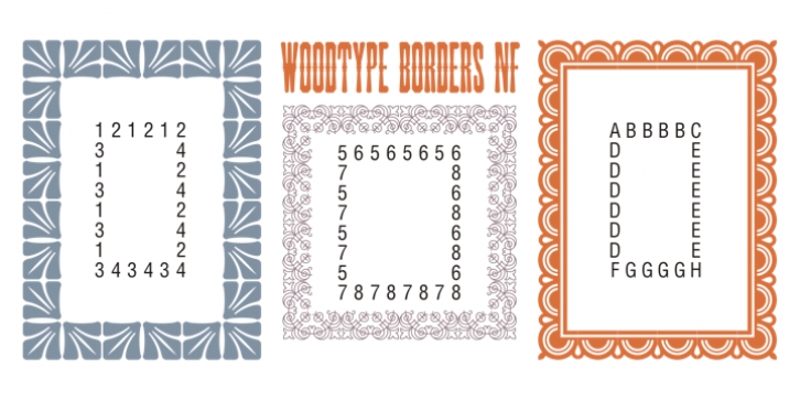 Woodtype Borders NF Font Download