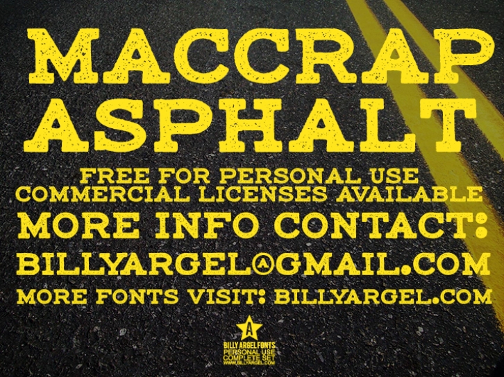 Maccrap asphal Font Download