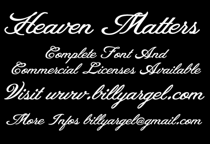 Heaven Matters Font Download