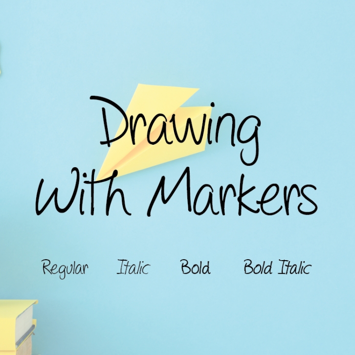 Drawing with markers Font Download