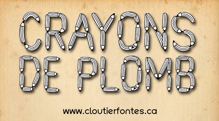 CF Crayons de plomb PERSONALUSE Font Download