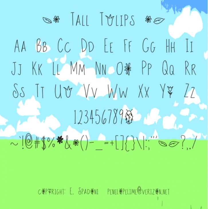 Tall Tulips Font Download