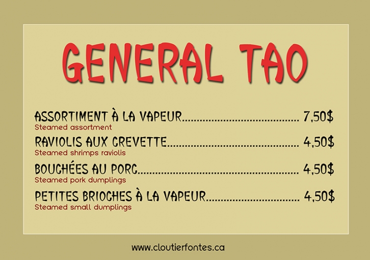 CF General Ta Font Download