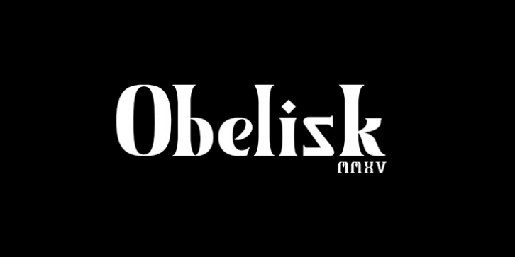 Obelisk MXVV Font Download