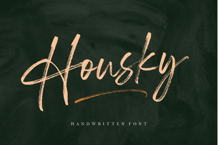 Housky - Handwritten Font Font Download