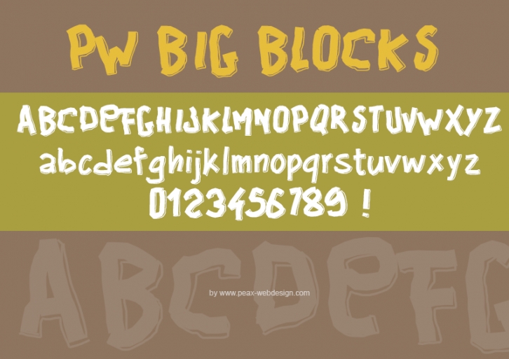 PWBigblocks Font Download