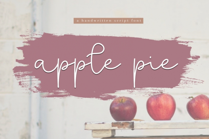 Apple Pie - A Handwritten Script Font Font Download