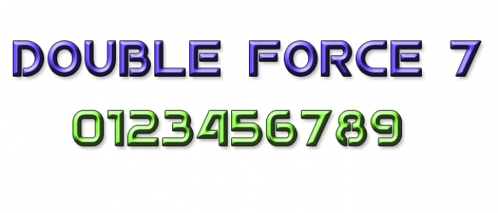 Double Force 7 Font Download