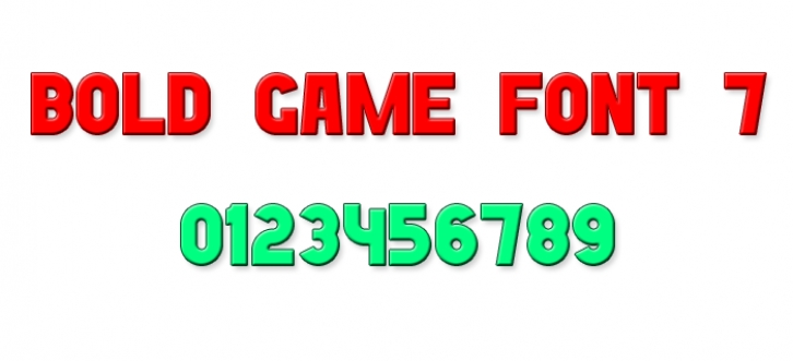 Bold Game Font 7 Font Download