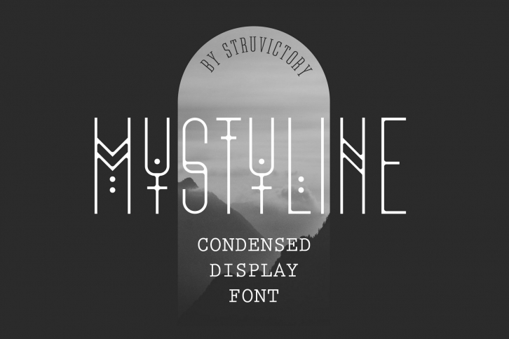 Mystyline - Thin Line Condensed Font Font Download