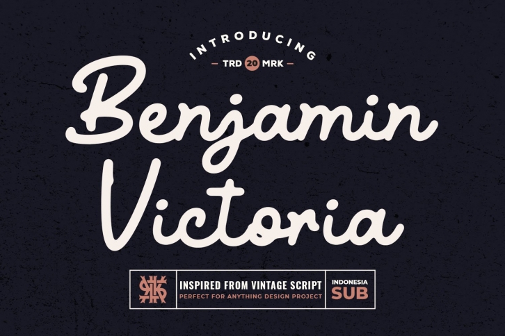 Vintage Script Font - Benjamin Victoria Font Download