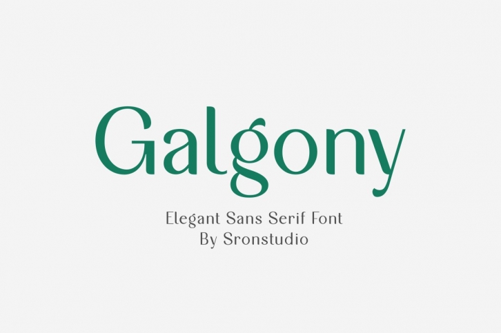 Galgony - Elegant Sans Serif Font Font Download