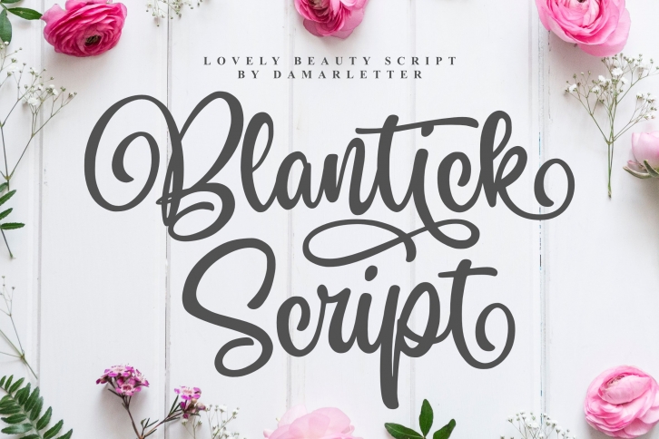 Blantick Script Font Download