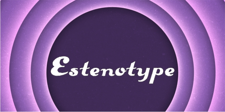 Estenotype Font Download