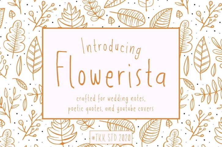 Flowerista - Girly Handwriting Floral Style Font Download