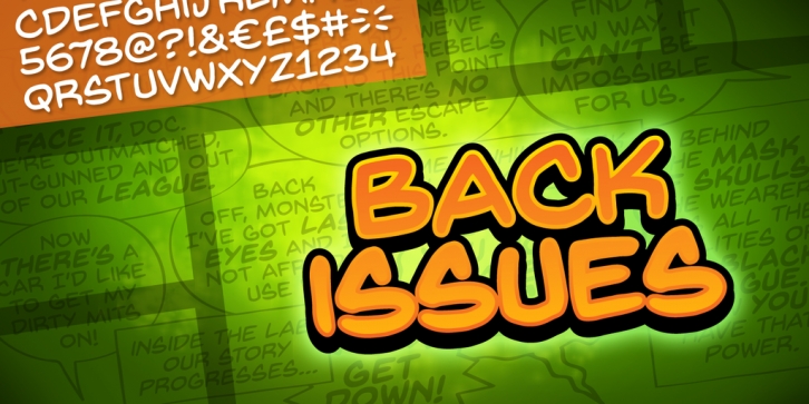 Back Issues BB Font Download