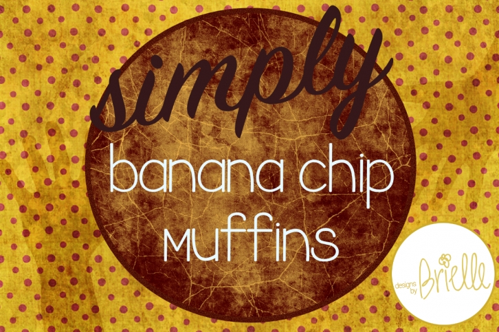 Banana Chip Muffins Font Download