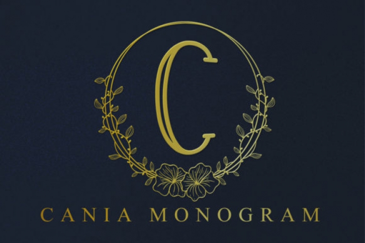 Cania Monogram Font Download