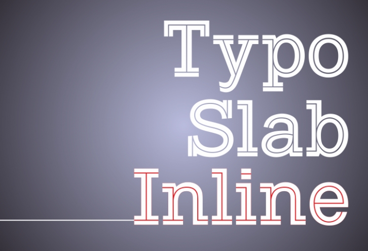 Typo Slab Inline Dem Font Download