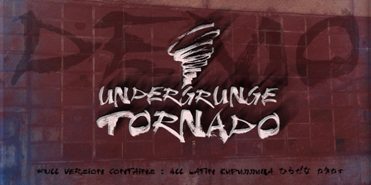 Undergrunge Tornado Dem Font Download