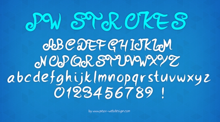 PWStrokes Font Download
