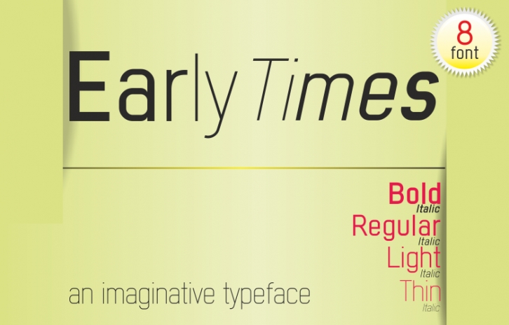Early Times Dem Font Download