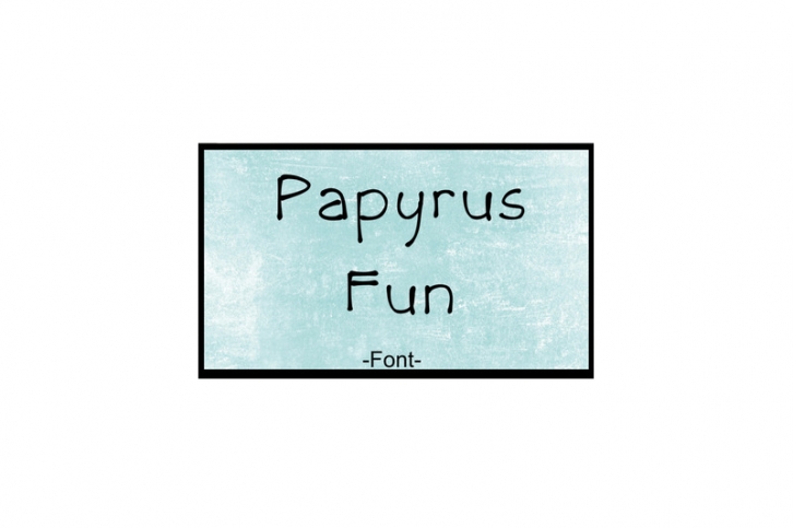 Papyrus Font Loose Font Download