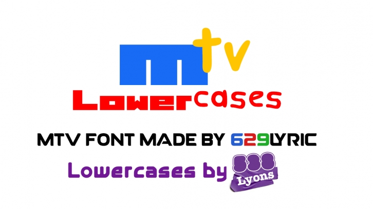 MTV Lowercase 1 Font Download