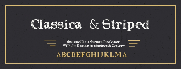 Clasica Striped Font Download