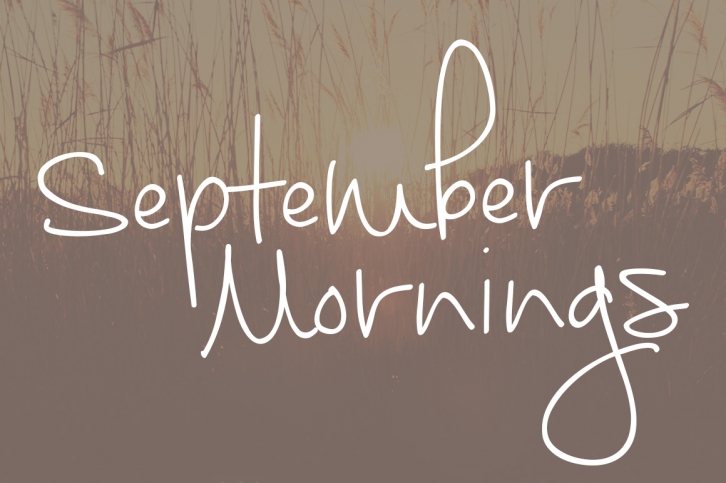 September Mornings Font Download