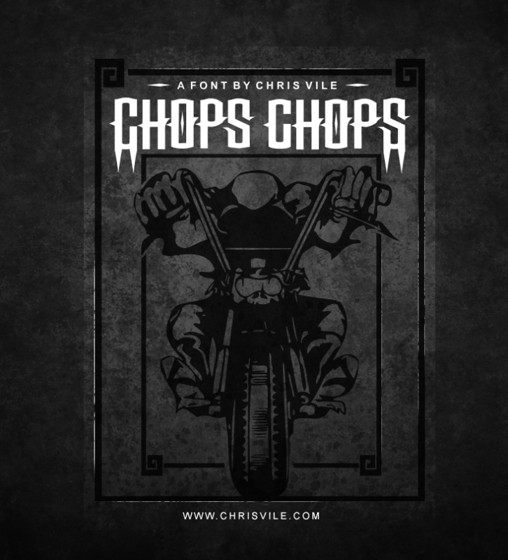 Chops chopS Font Download