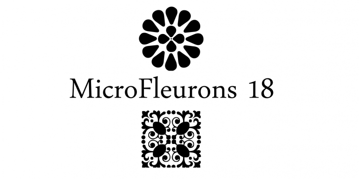Micro Fleurons Eightee Font Download