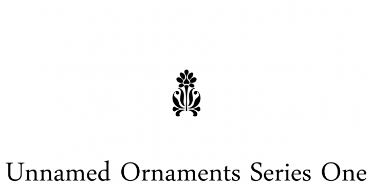 Unnamed Ornaments Series One Font Download