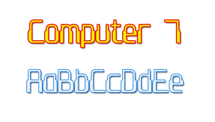 Computer 7 Font Download
