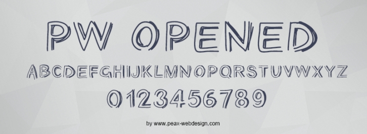 PWOpened Font Download