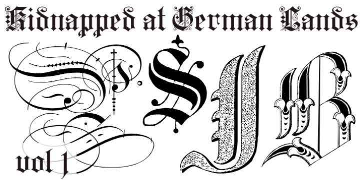 Kidnapped at German Lands Font Download