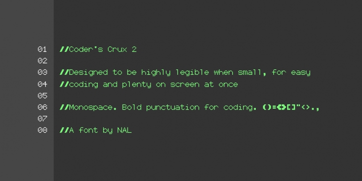 Coder's Crux 2 Font Download