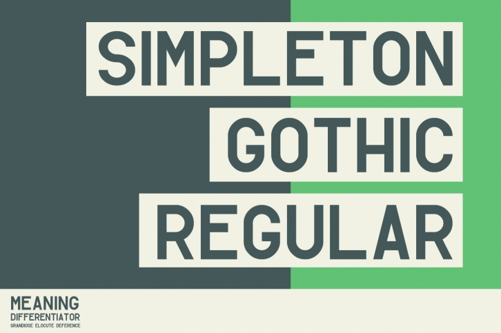 Simpleton Gothic Font Download
