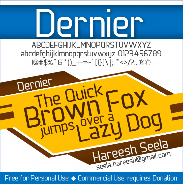 DERNIER Font Download