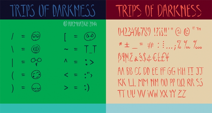 Trips of Darkness Dem Font Download