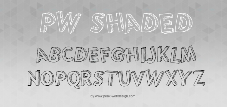 PWShaded Font Download