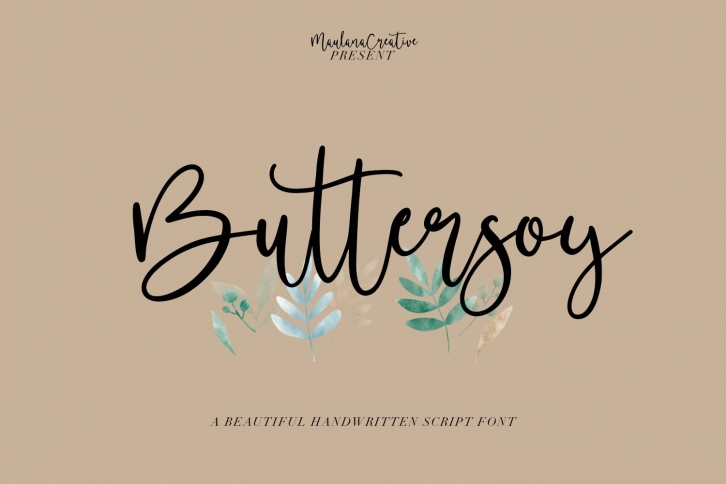 Buttersoy Beautiful Handwritten Script Font Font Download